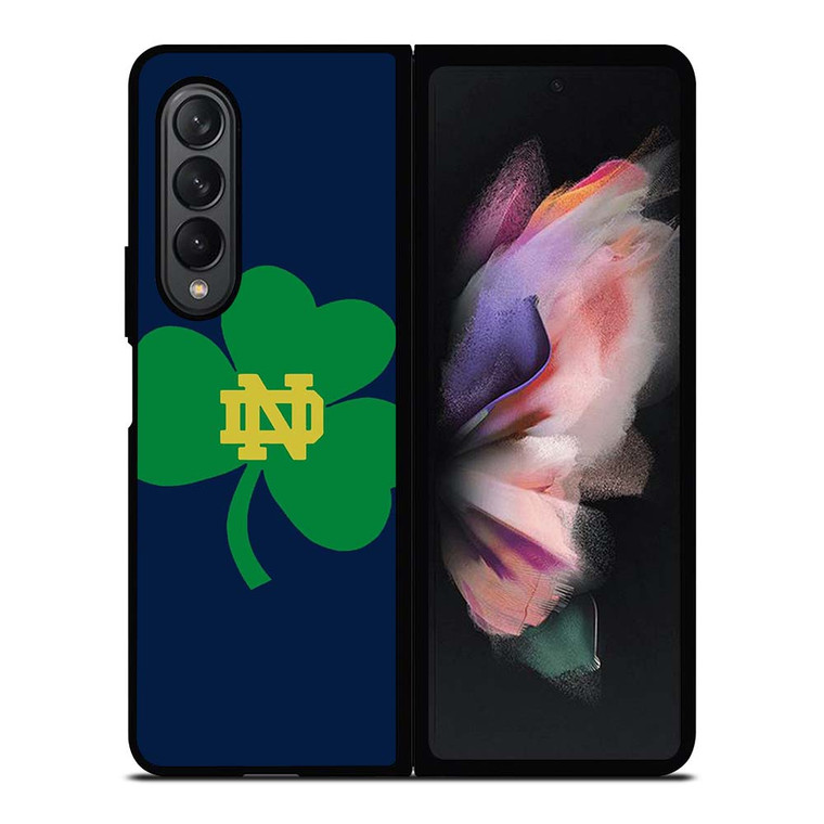 NOTRE DAME FIGHTING IRISH CLOVER LOGO Samsung Galaxy Z Fold 3 Case Cover
