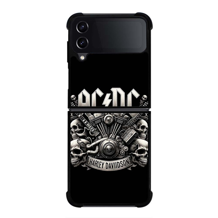 ACDC AC DC HARLEY DAVIDSON LOGO Samsung Galaxy Z Flip 4 Case Cover
