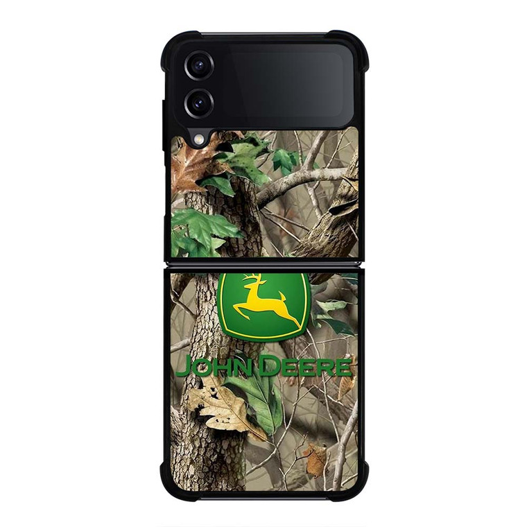 JOHN DEERE TRACTOR LOGO CAMO ICON Samsung Galaxy Z Flip 4 Case Cover