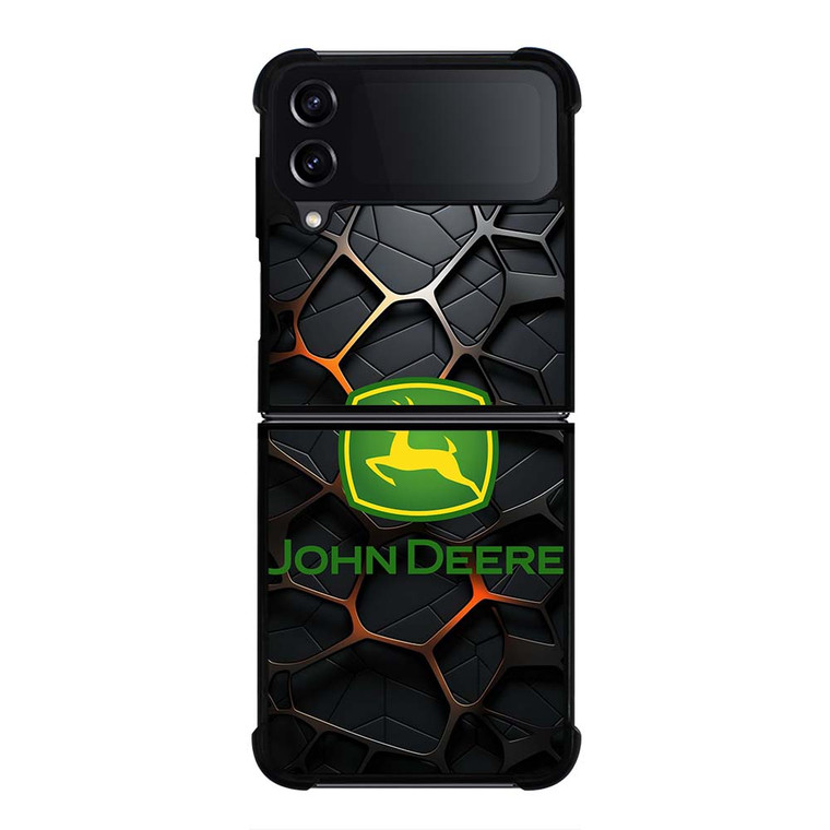 JOHN DEERE TRACTOR LOGO STEEL EMBLEM Samsung Galaxy Z Flip 4 Case Cover