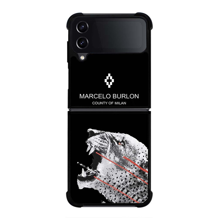 MARCELO BURLON TIGER LOGO Samsung Galaxy Z Flip 4 Case Cover