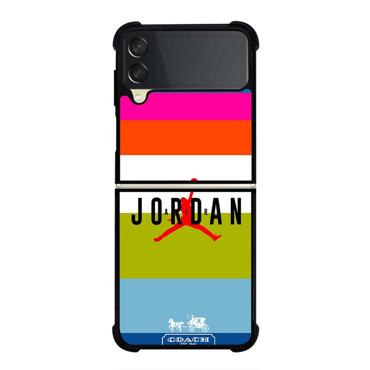 COACH NEW YORK AIR JORDAN STRIPE Samsung Galaxy Z Flip 3 Case Cover