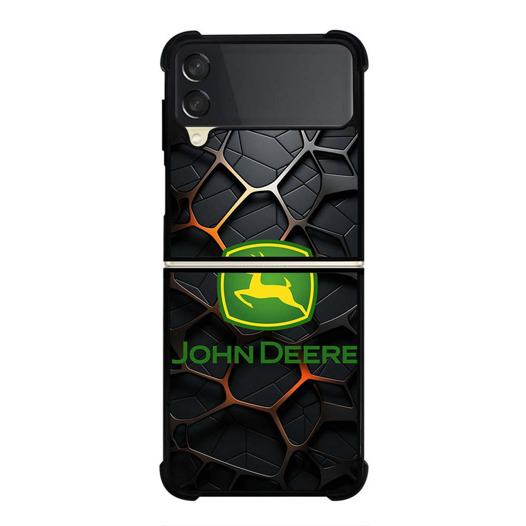 JOHN DEERE TRACTOR LOGO STEEL EMBLEM Samsung Galaxy Z Flip 3 Case Cover