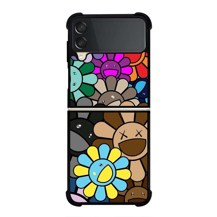 KAWS X TAKASHI MURAKAMI FLOWER Samsung Galaxy Z Flip 3 Case Cover