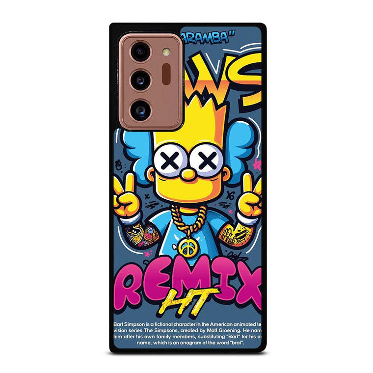 KAWS X BART SIMPSONS Samsung Galaxy Note 20 Ultra Case Cover