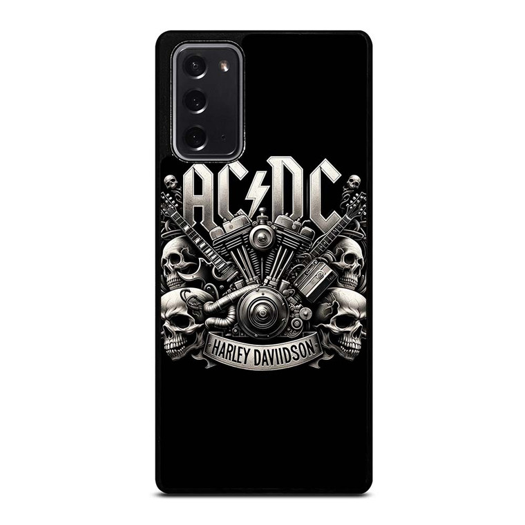 ACDC AC DC HARLEY DAVIDSON LOGO Samsung Galaxy Note 20 Case Cover