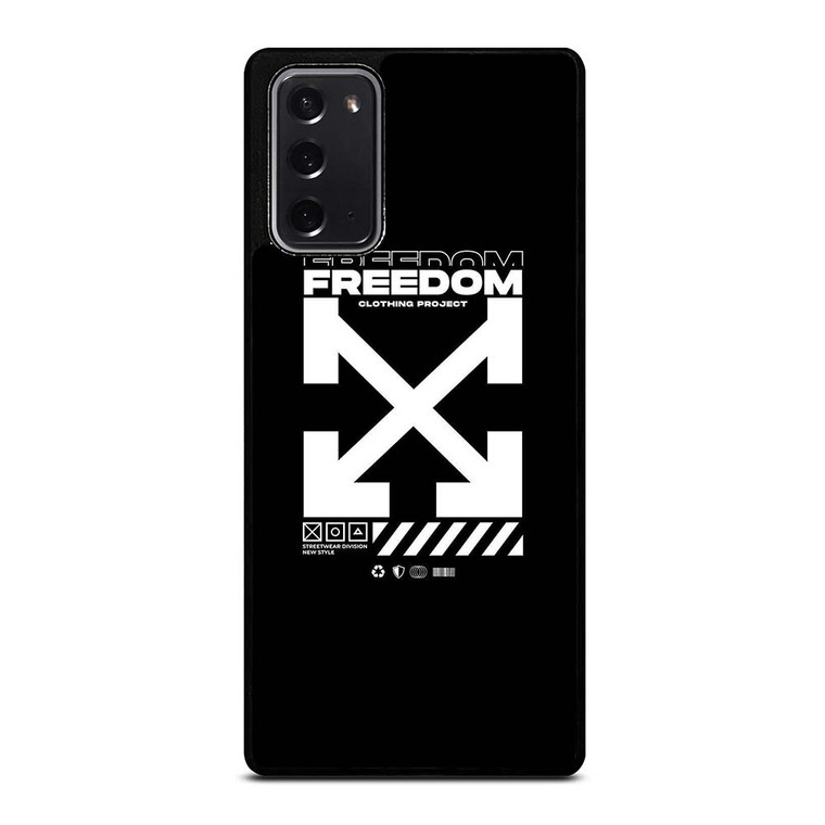 OFF WHITE CLOTHING FREEDOM Samsung Galaxy Note 20 Case Cover