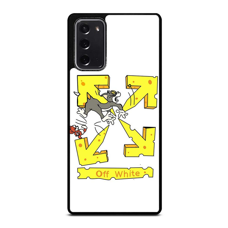 OFF WHITE TOM AND JERRY Samsung Galaxy Note 20 Case Cover