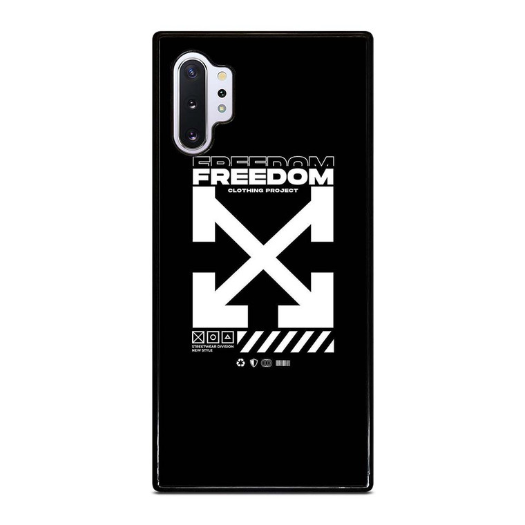 OFF WHITE CLOTHING FREEDOM Samsung Galaxy Note 10 Plus Case Cover