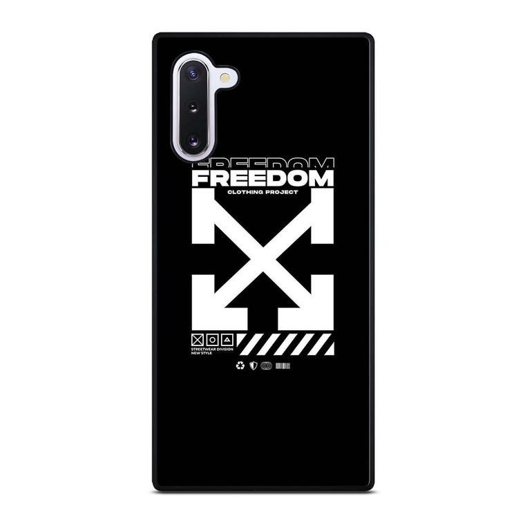 OFF WHITE CLOTHING FREEDOM Samsung Galaxy Note 10 Case Cover