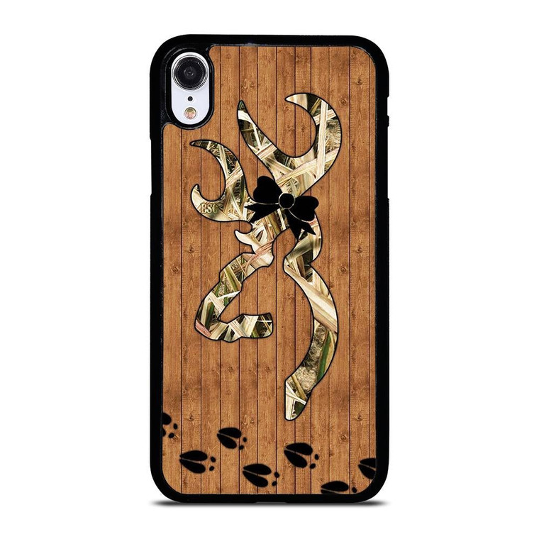 BROWNING WOODEN LOGO iPhone XR Case Cover