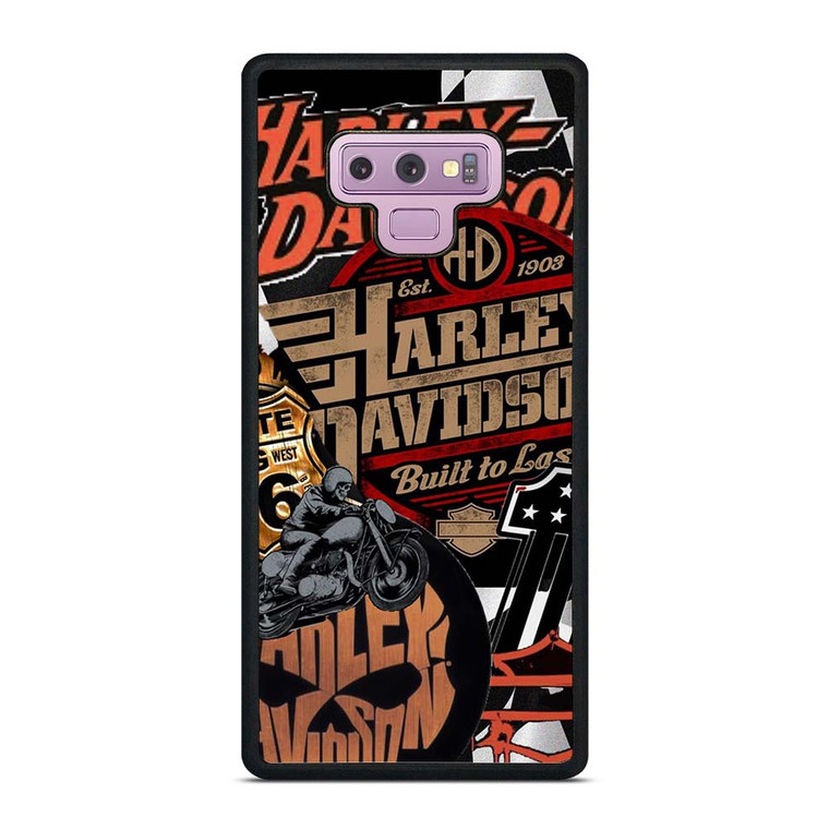 HARLEY DAVIDSON MOTORCYCLE LOGO COLLAGE Samsung Galaxy Note 9 Case Cover