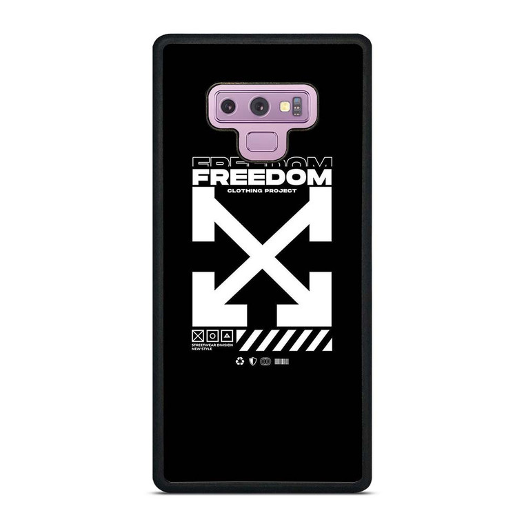 OFF WHITE CLOTHING FREEDOM Samsung Galaxy Note 9 Case Cover