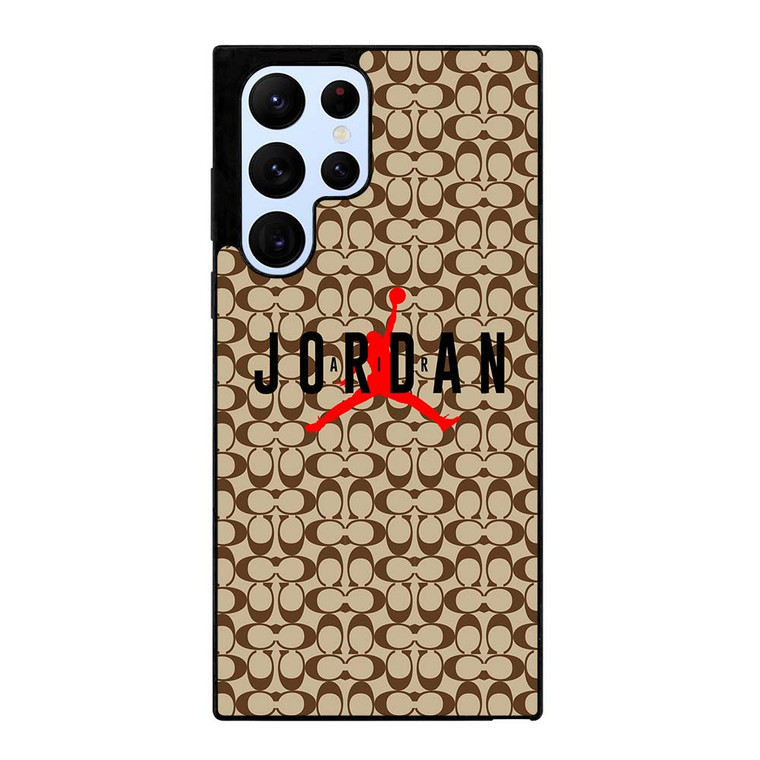 COACH NEW YORK AIR JORDAN BROWN Samsung Galaxy S22 Ultra Case Cover