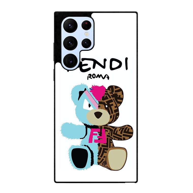 FENDI ROMA BEAR LOGO Samsung Galaxy S22 Ultra Case Cover