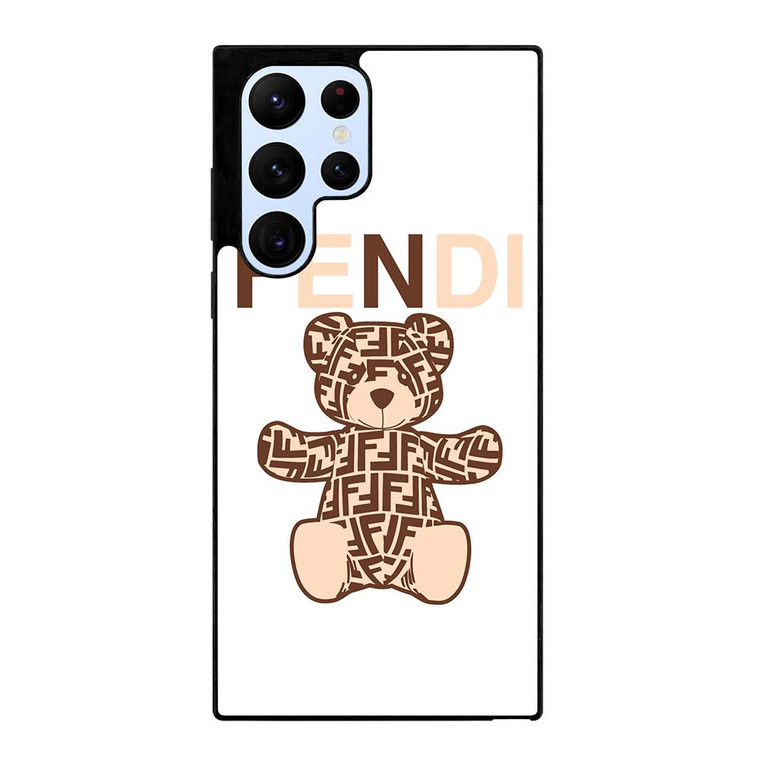 FENDI ROMA BROWN BEAR Samsung Galaxy S22 Ultra Case Cover