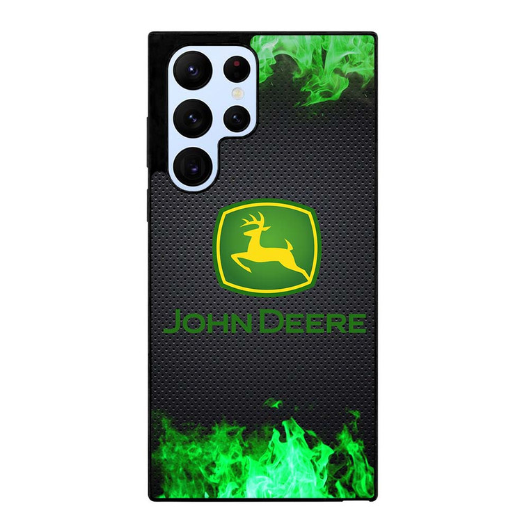 JOHN DEERE TRACTOR LOGO GREEN FIRE Samsung Galaxy S22 Ultra Case Cover