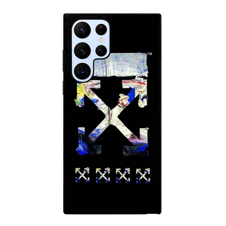 OFF WHITE CLOTHING ART LOGO Samsung Galaxy S22 Ultra Case Cover