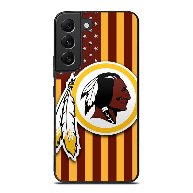 WASHINGTON REDSKINS LOGO USA FLAG Samsung Galaxy S22 Plus Case Cover