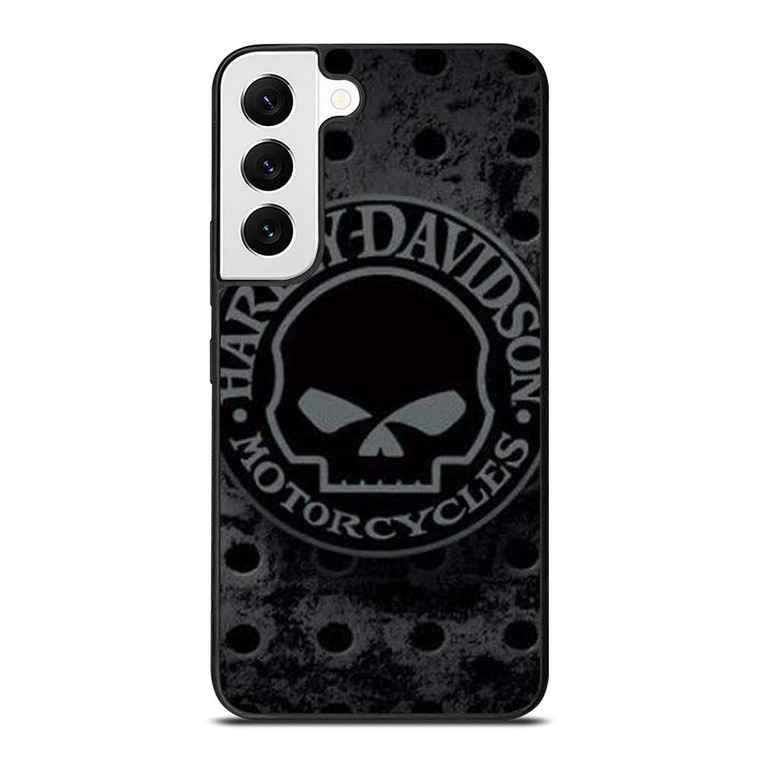 HARLEY DAVIDSON MOTORCYCLE IRON SKULL Samsung Galaxy S22 Case Cover