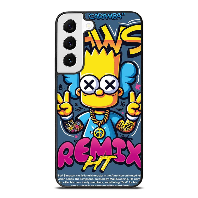KAWS X BART SIMPSONS Samsung Galaxy S22 Case Cover KAWS X BART SIMPSONS Samsung Galaxy S22 Case Cover