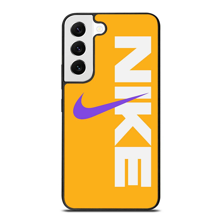 NIKE LOGO PURPLE YELLOW Samsung Galaxy S22 Case Cover NIKE LOGO PURPLE YELLOW Samsung Galaxy S22 Case Cover