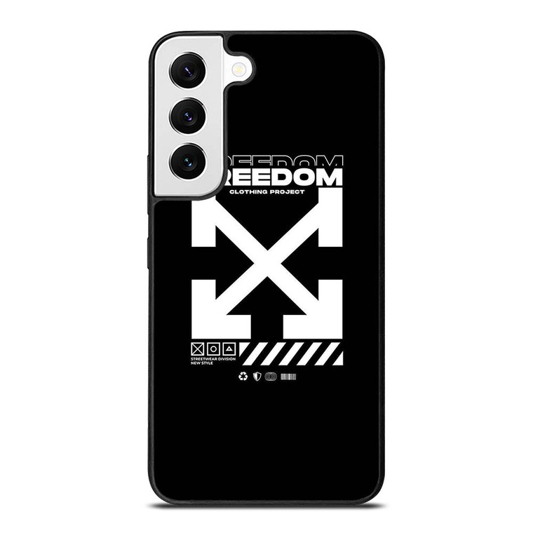 OFF WHITE CLOTHING FREEDOM Samsung Galaxy S22 Case Cover