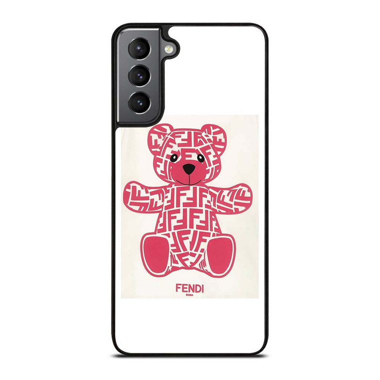 FENDI ROMA PINK BEAR Samsung Galaxy S21 Plus Case Cover FENDI ROMA PINK BEAR Samsung Galaxy S21 Plus Case Cover