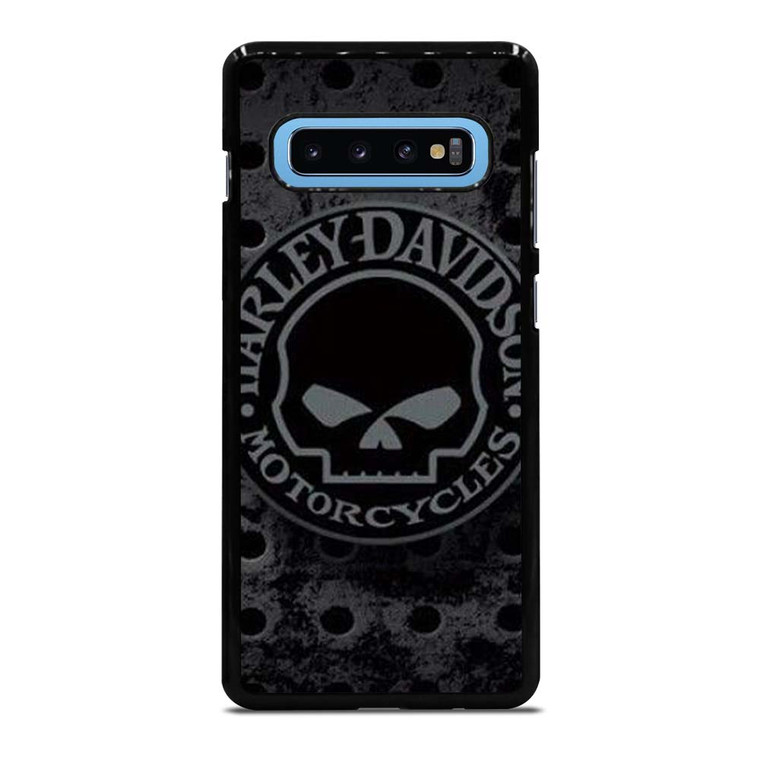 HARLEY DAVIDSON MOTORCYCLE IRON SKULL Samsung Galaxy S10 Plus Case Cover