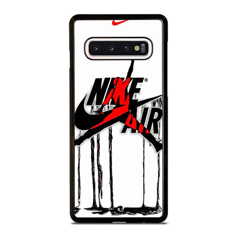AIR JORDAN NIKE LOGO MELTING Samsung Galaxy S10 Case Cover AIR JORDAN NIKE LOGO MELTING Samsung Galaxy S10 Case Cover