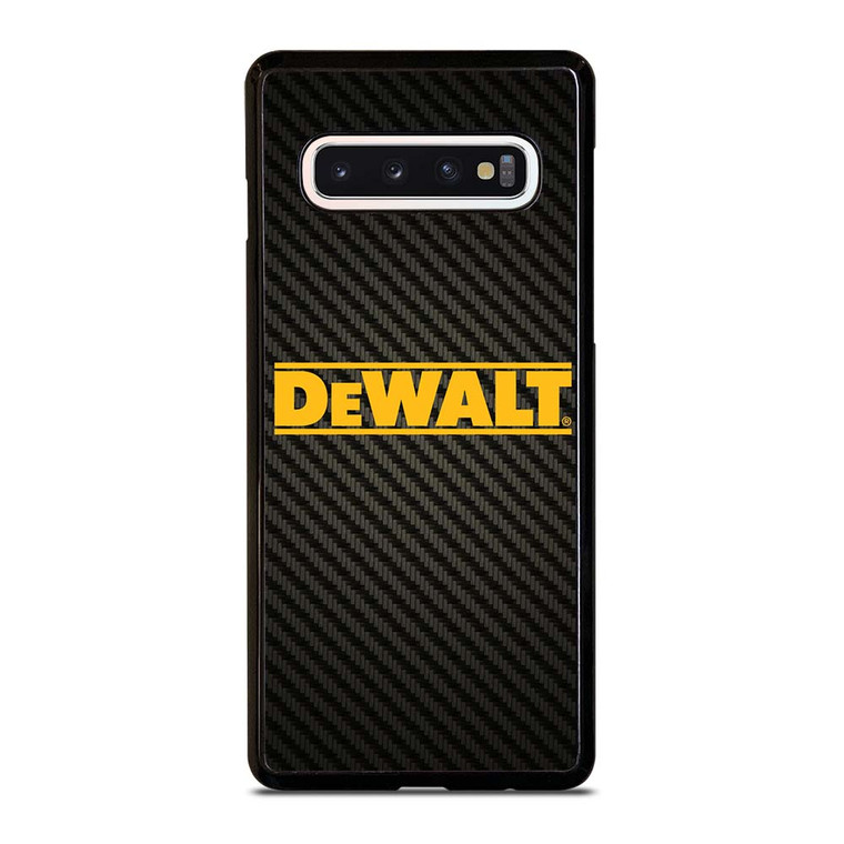 DEWALT TOOLS LOGO CARBON Samsung Galaxy S10 Case Cover DEWALT TOOLS LOGO CARBON Samsung Galaxy S10 Case Cover