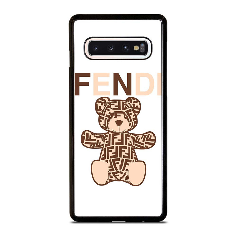 FENDI ROMA BROWN BEAR Samsung Galaxy S10 Case Cover