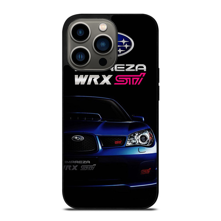 SUBARU IMPREZA WRX STI BLUE CAR iPhone 13 Pro Case Cover