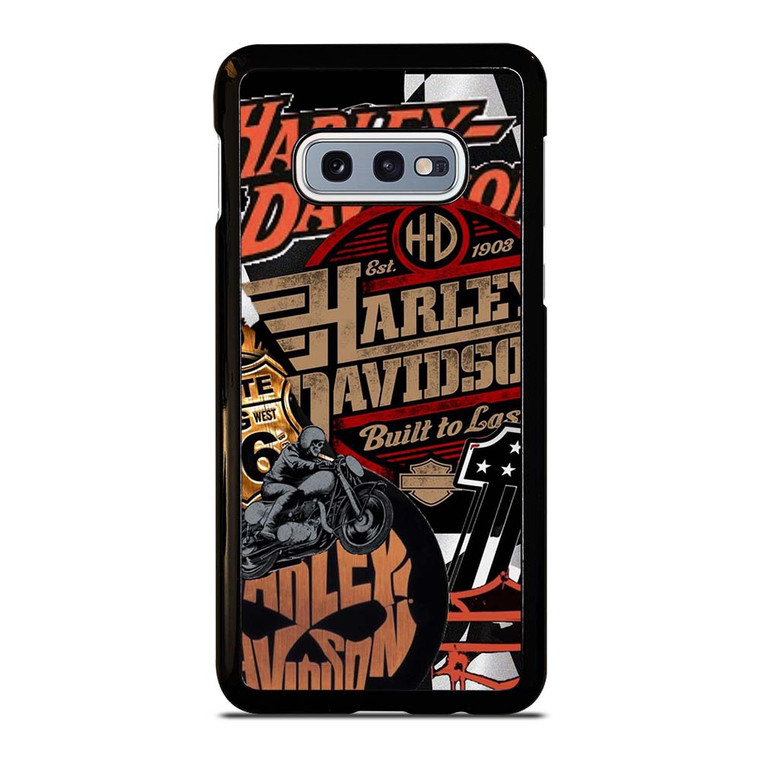 HARLEY DAVIDSON MOTORCYCLE LOGO COLLAGE Samsung Galaxy S10e Case Cover