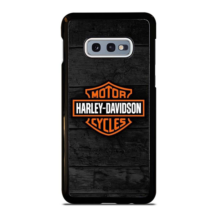 HARLEY DAVIDSON MOTORCYCLE WOODEN LOGO Samsung Galaxy S10e Case Cover