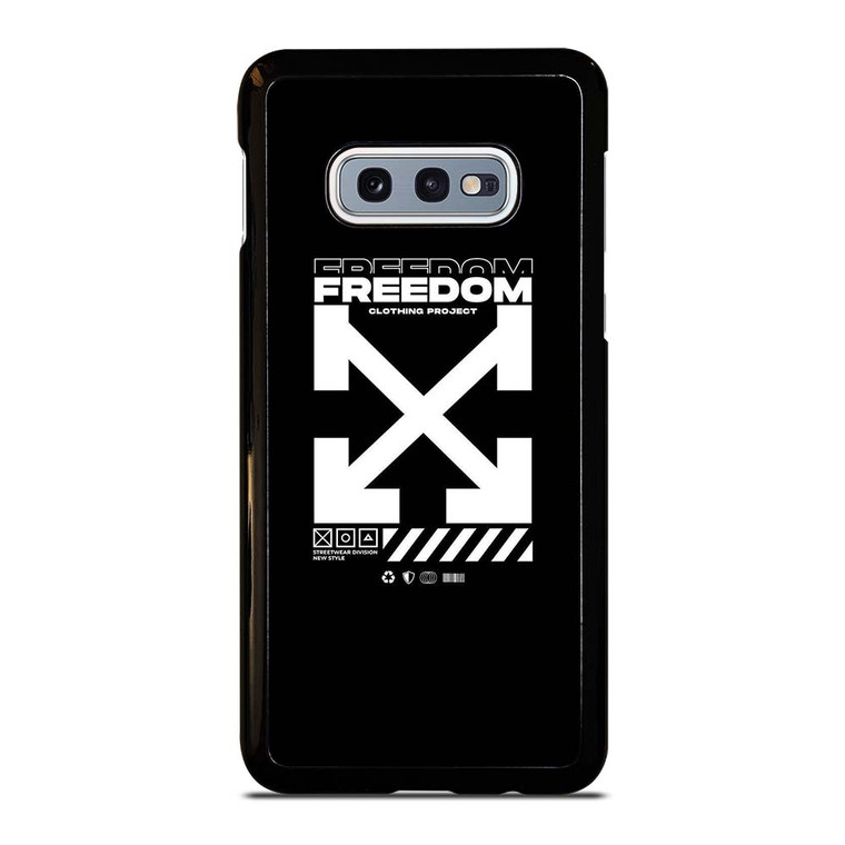 OFF WHITE CLOTHING FREEDOM Samsung Galaxy S10e Case Cover OFF WHITE CLOTHING FREEDOM Samsung Galaxy S10e Case Cover