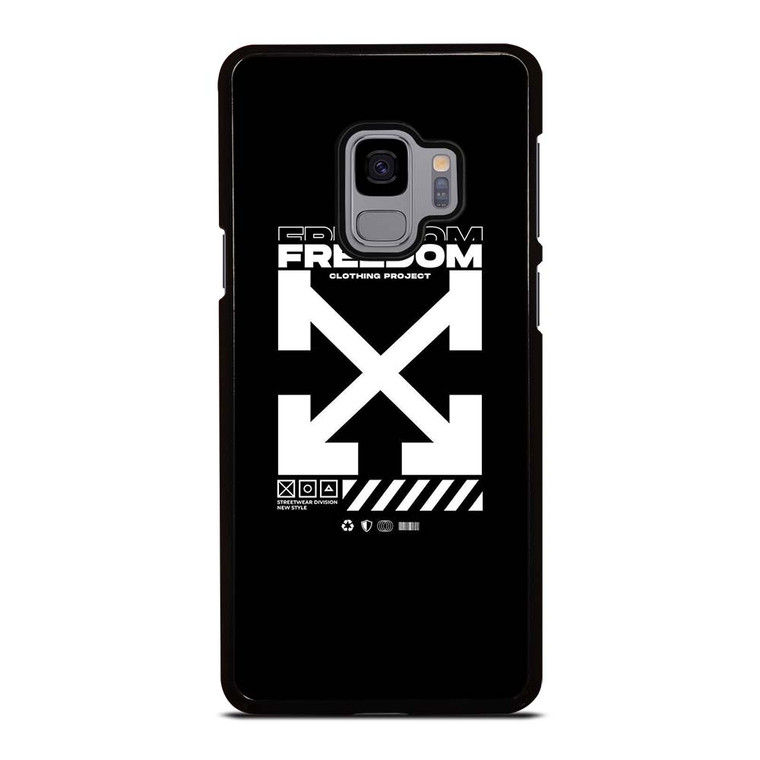 OFF WHITE CLOTHING FREEDOM Samsung Galaxy S9 Case Cover OFF WHITE CLOTHING FREEDOM Samsung Galaxy S9 Case Cover