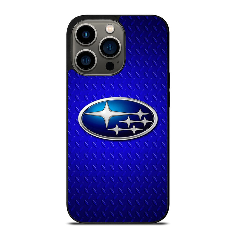 SUBARU BLUE METAL LOGO iPhone 13 Pro Case Cover