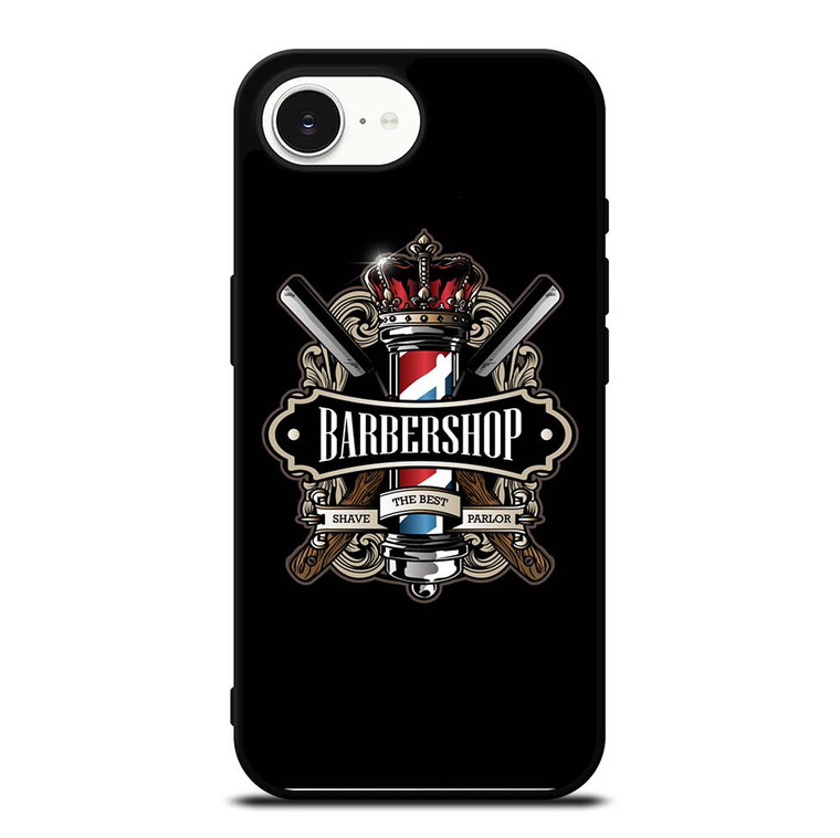 BARBERSHOP POLE HAIR CUT LOGO iPhone 16e Case Cover