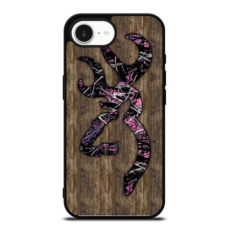 CAMO BROWNING PINK WOOD iPhone 16e Case Cover