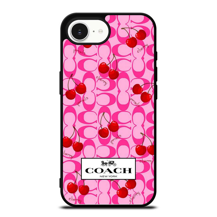 COACH NEW YORK LOGO CHERRY ICON iPhone 16e Case Cover