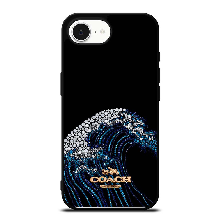 COACH NEW YORK LOGO DIAMOND WAVE iPhone 16e Case Cover