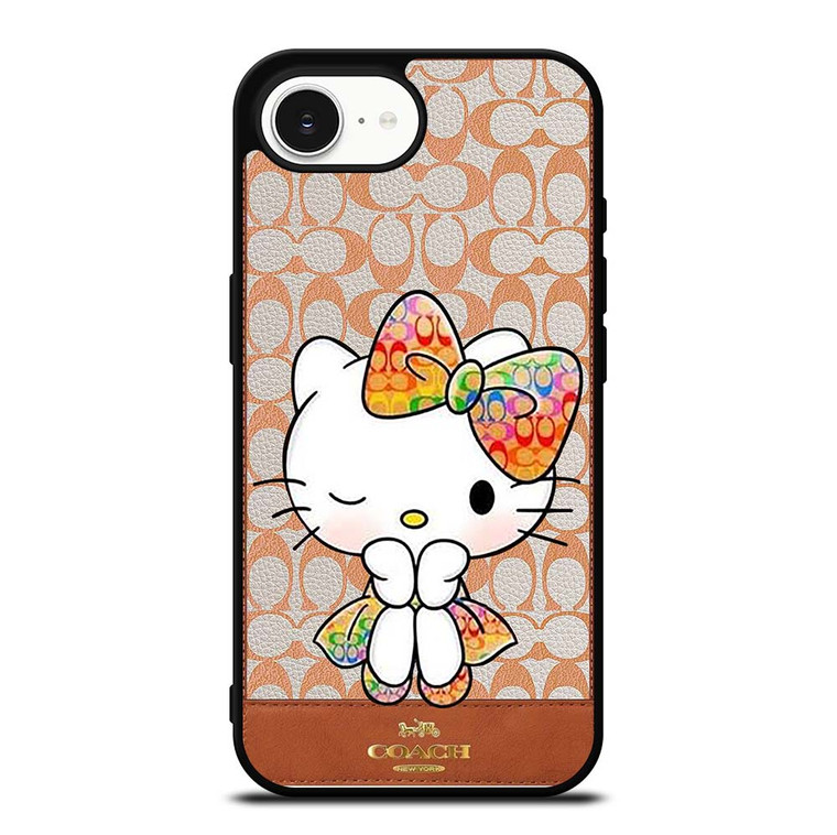 COACH NEW YORK LOGO HELLO KITTY iPhone 16e Case Cover