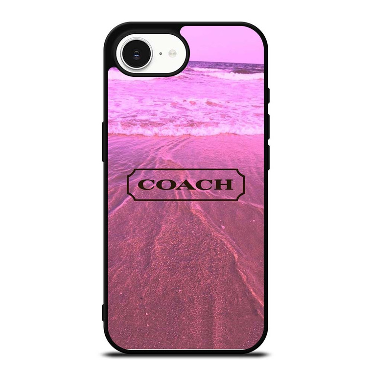 COACH NEW YORK LOGO PINK BEACH iPhone 16e Case Cover