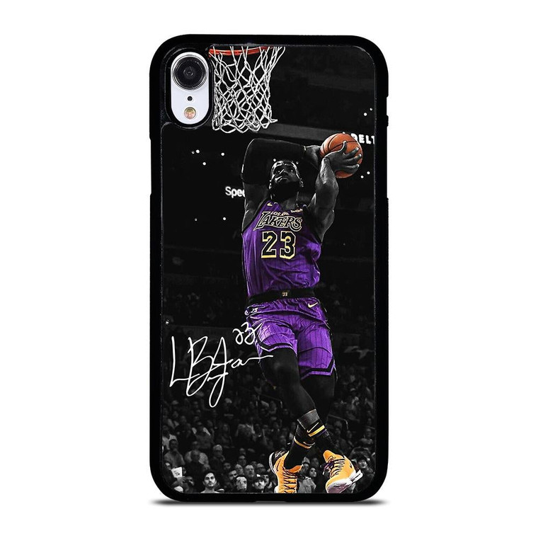 LEBRON JAMES DUNK LA LAKERS iPhone XR Case Cover