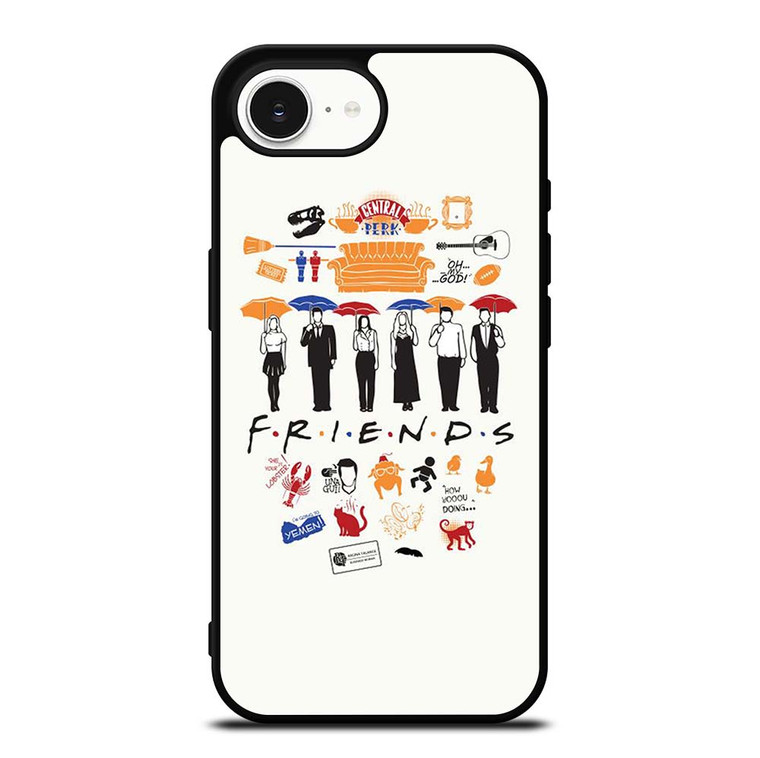 FRIENDS TV SHOW CLIP ART iPhone 16e Case Cover