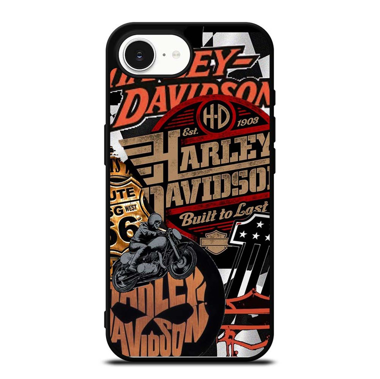 HARLEY DAVIDSON MOTORCYCLE LOGO COLLAGE iPhone 16e Case Cover
