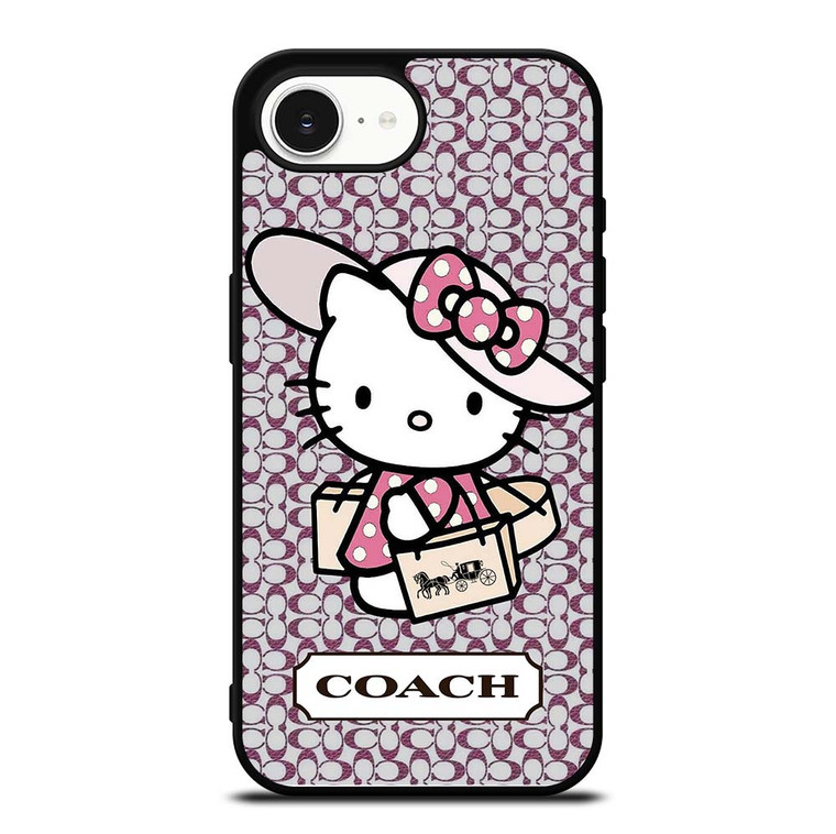 HELLO KITTY X COACH NEW YORK LOGO iPhone 16e Case Cover
