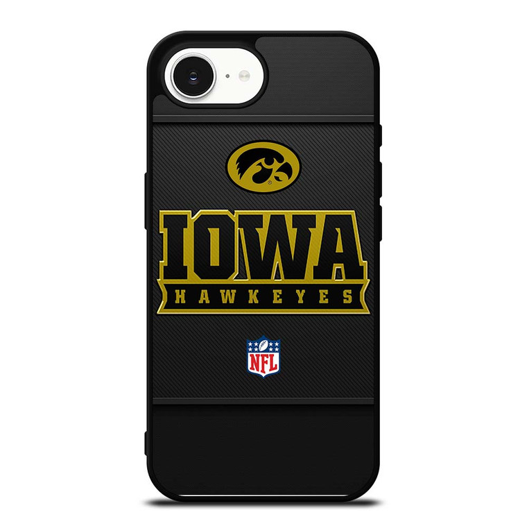 IOWA HAWKEYES CARBON LOGO iPhone 16e Case Cover