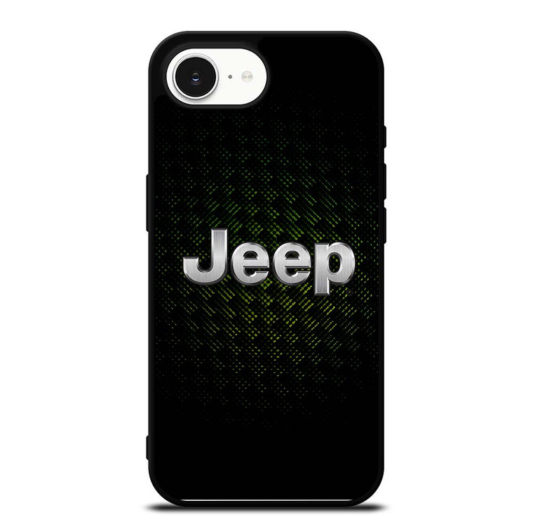 JEEP GREEN CARBON LOGO iPhone 16e Case Cover